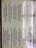 Vernon Street Grill menu