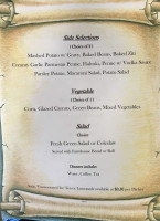 Sitko's Farmhouse menu
