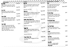 Yapi Mediterranean Subs And Sandwiches menu