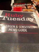 Ruby Tuesday's menu