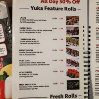 Yuka Roll Pho menu