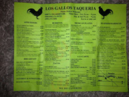 Los Gallos Taqueria menu