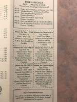 May May Inn menu