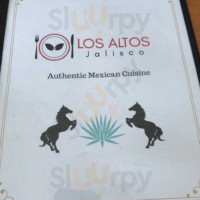 Los Altos Jalisco menu