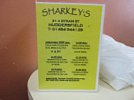 Sharky's menu
