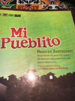 Mi Pueblito Mexican menu