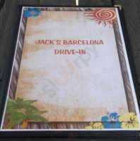 Jacks Barcelona Drive In menu