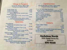 Audubon North Beef Keg And Grill menu