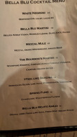 Bella Blu menu