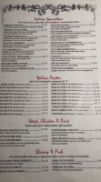 Boni Vino Restaurant menu