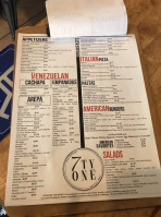 7tyone Restaurant Coffee Bar menu