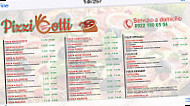 Pizzi Cotti menu