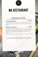 Mk Kitchen menu