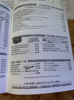 Shelbyville Tavern menu