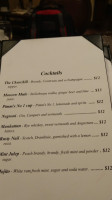 Chartwell Grill menu