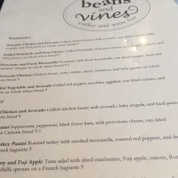 Beans And Vines Express menu