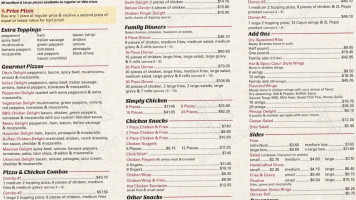 Chicken Delight Minnedosa menu