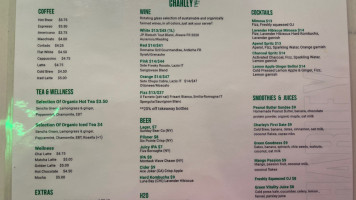 Charley St menu
