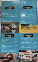 Arepa Zone menu