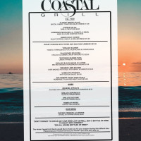 Coastal Grill menu