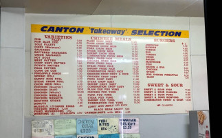 Canton Takeaways menu