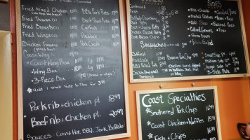 Coast Cafe menu