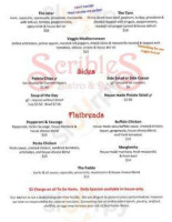 Scribles Bistro Deli menu