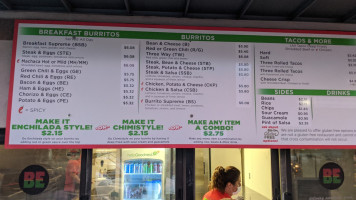 Burrito Express menu