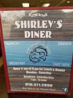 Shirley's Diner menu