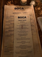 BOCA Resto Grill menu