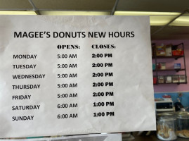 Magee's Donuts inside