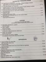 El Salvador menu