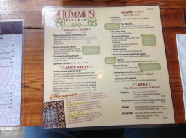 Hummus Kitchen Murray Hill menu