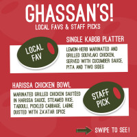 Ghassan's Fresh Mediterranean Eats menu