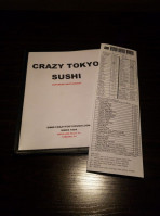 Crazy Tokyo Sushi menu