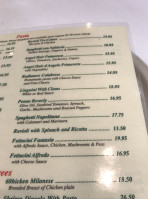 Emilio's Trattoria menu
