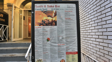 Friends Sushi On Rush menu