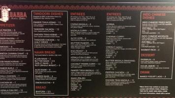 Dabba Indian Kitchen menu