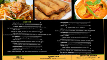 Ewa's Thai Cuisine menu