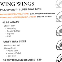 Wing Wings food