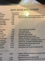 Hapi Sushi Of Laguna menu