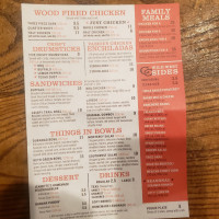 Cowboy Chicken menu