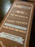 The Brew House menu