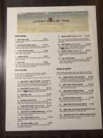 Lucky House Thai menu