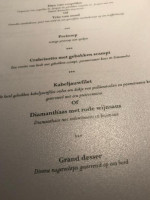 De Jonckheer Bv Ossendrecht menu