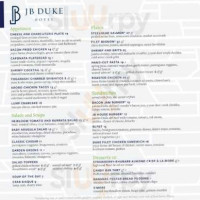 The Marketplace at the JB Duke menu