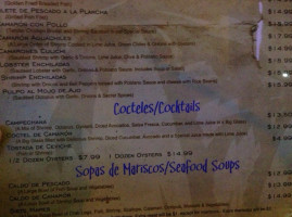 Mariscos Las Palmas menu