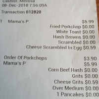Mama's Soul Food menu