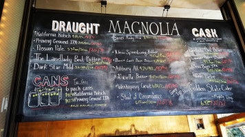 Magnolia Brewing Haight menu