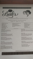 Lucile's Creole Cafe menu